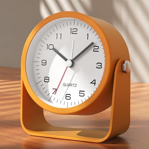 AYRELY® 3.5" Small Analog Travel Alarm Clock, Battery Operated Desk Clock by AYRELY