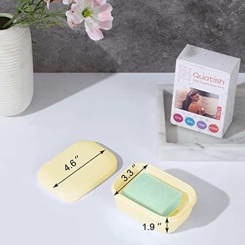 Quatish 4 Pack Travel Soap Case Leakproof, Portable Travel Bar Soap Holder Container with Lid for Camping, Gym, Multicolor - Image 4