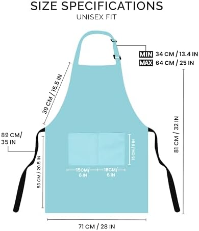 Utopia Kitchen Bib Aprons 2 Pack Adjustable With 2 Pockets - Image 2