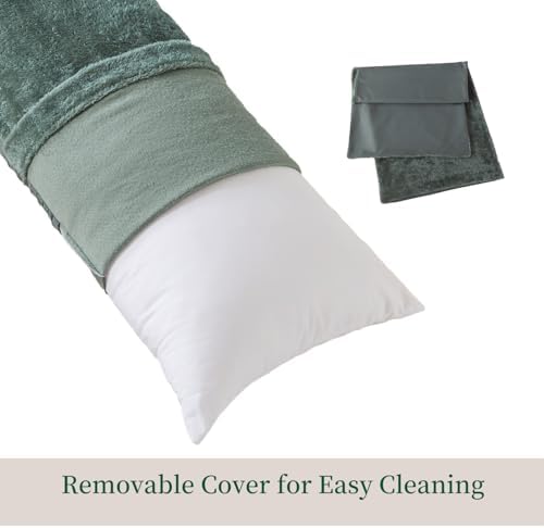 WhatsBedding Memory Foam Body Pillow with Cover, Long Bed Pillow for Adults - Image 5