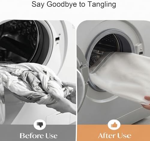 4 Pcs Mesh Laundry Bags for Delicates (2 Large +2 Medium) - Image 6