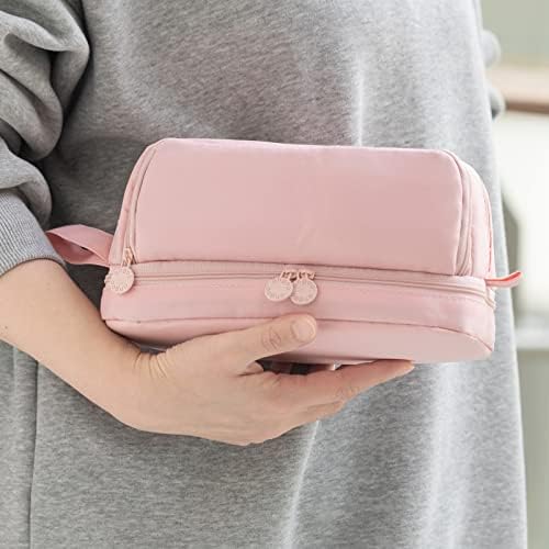 CICIMELON Large Capacity Pen Pencil Case with 4 Compartments, Multi-Slot Pencil Pouch Bag Aesthetic School Supplies Organizer for Teen Girls, Women, Adults (Pink) - Image 6