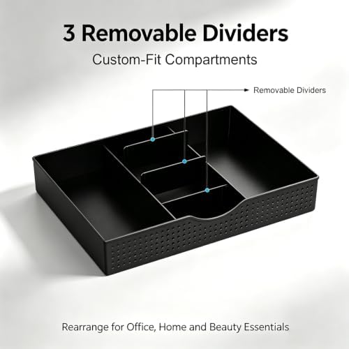 gianotter Desk Organizers and Accessories, Monitor Stand with Drawer and 2 Pen Holder, Desktop Organizer Suitable for Offices and Dormitories (Wood) - Image 4