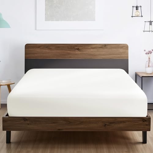 FreshCulture California King Fitted Sheet Only - Hotel Quality Fitted Sheet - Ultra Soft & Breathable - Brushed Microfiber - Deep Pocket - Cooling Fitted Sheets for Cal King Size Bed (Ivory) - Image 5