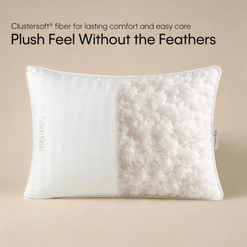 Calvin Klein Hotel Collection Bed Pillows Queen Size Set of 2, Medium Soft - Image 6