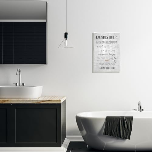 Stupell Industries 'Laundry Room Rules Family List'| Wall Plaque Art - Image 3