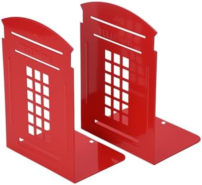 MerryNine Book Ends for Shelves, Metal Bookends for Shelves, 1 Pair by MerryNine