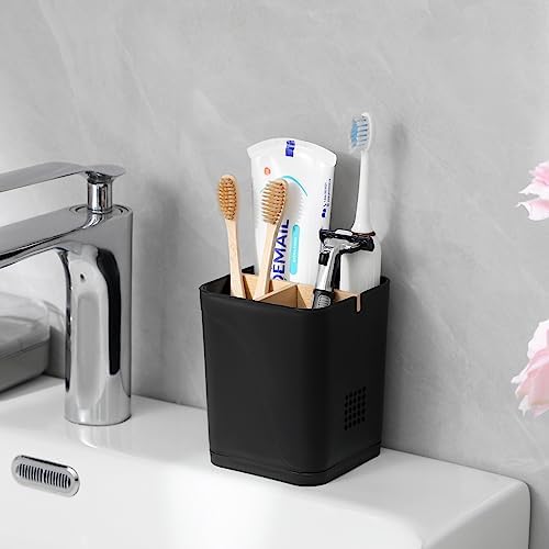 Electric Toothbrush Holder Tooth Brush and Toothpaste Organizer, Black - Image 2