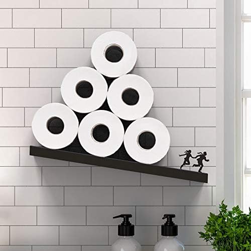 Funny Toilet Paper Holder Floating Wall Shelf - Avalanche Design - Image 5