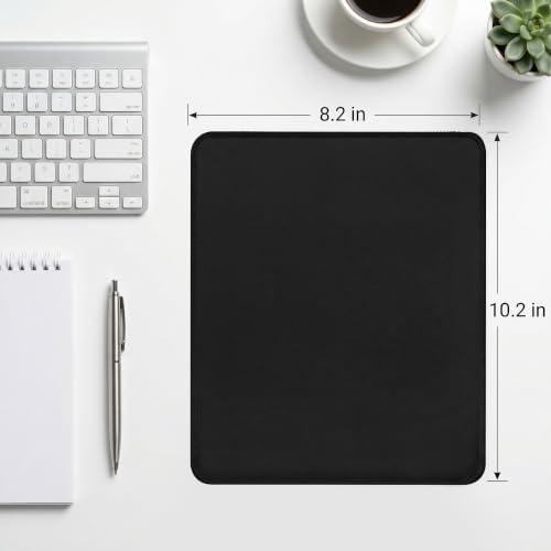 3 Pack Mouse Pad, Stitched Edges and Non-Slip Rubber Base, Black - Image 5