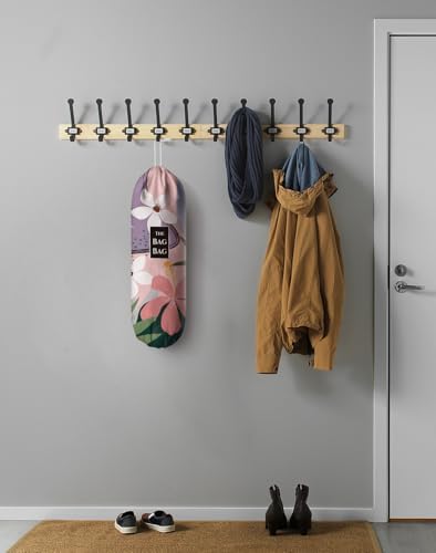 Grocery Bag Holder Abstract Flower Plastic Bag Holder Organizer Storage for Kitchen 23" x 9" - Image 5