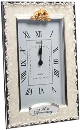 benerini Happy 50th Golden Wedding Anniversary Quartz Table Clock Gift Present - Image 4