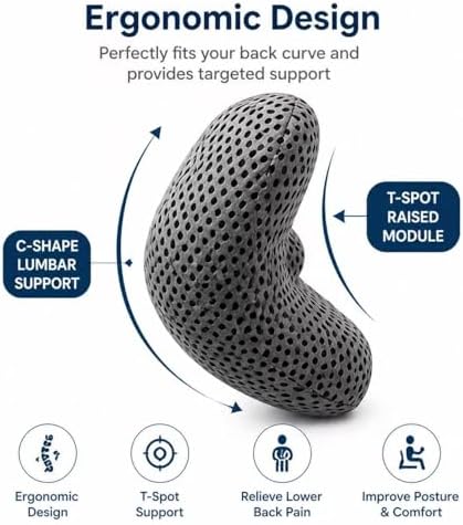 Ergonomic Lumbar Support Pillow, Memory Foam Back Cushion - Image 3