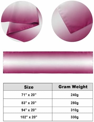 DecorLovee Rose Red Ombre Bed Runners for Cal King Size Bed, Modern Abstract Decorative Bed Throws for Foot of Bed, Pink Gradient Bed Runner Sofa Throw Bedding Scarf Protector Slipcover for Bedroom - Image 6