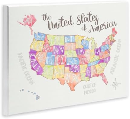 'United States US Map Water Color'| Wall Plaque Art - Image 2