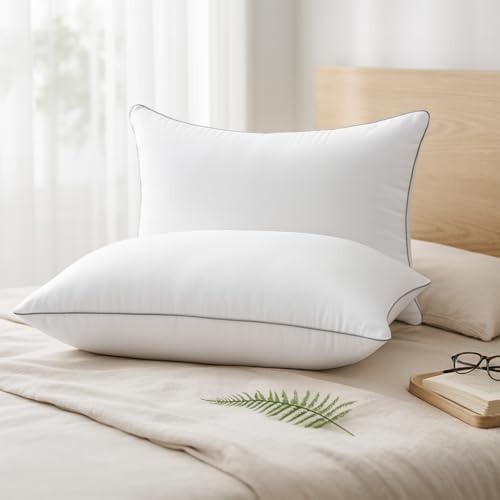 HUXMEYSON Pillows Standard Size Set of 2, Down Alternative Fill - Image 2