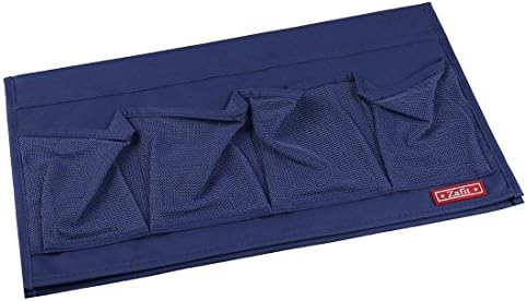 Zafit 6 Pockets Bedside Storage Organizer, Table cabinet Storage Organizer Bedside Organizer Caddy for Remotes Phone Glasses (6 Pockets-Blue) - Image 3