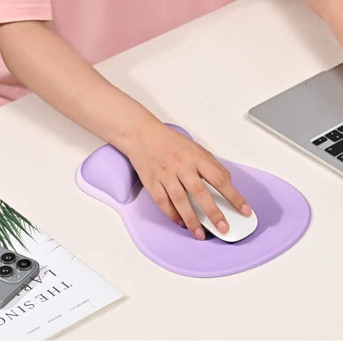 EooCoo Mouse Pad with Gel Wrist Rest, Ergonomic Mousepad Wrist Alignment - Image 7