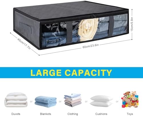 10 Pack Under Bed Storage Bags 40L Underbed Storage Containers - Image 2