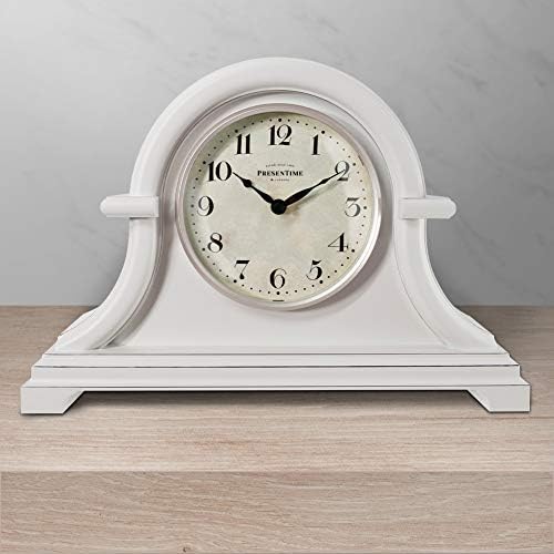 Presentime Vintage Farmhouse Mantel Clock, Napoleon Desk Clock - Image 2