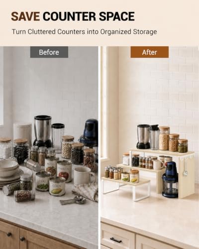 Kitchen Countertop Organizer, Counter Shelf for Corners Coffee Bars Pantry - Image 5