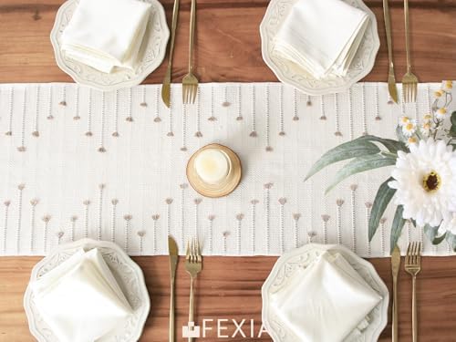 FEXIA Boho Table Runner for Home Decor 12x90 Rustic Macrame Decoration - Image 6