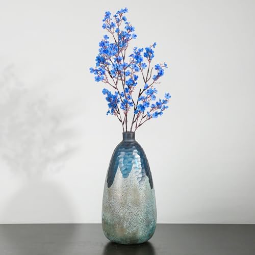 5 Pcs Fake Flowers, Real Touch Babys Breath Artificial Flowers, Blue - Image 6