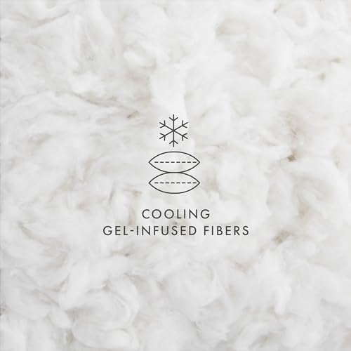 Linen Market Cooling Gel Queen Pillows Set of 2-100% Cotton Cover, Soft Gel-Fiber Filling, Bed Pillows for All Sleepers, Odorless and Non-Toxic, Perfect Firmness for Cool Comfort - Image 5