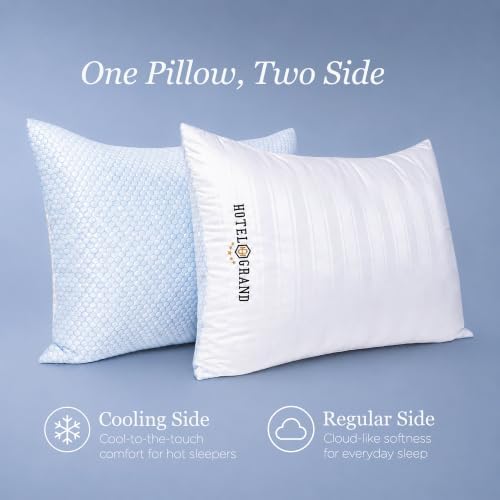 Hotel Grand Pillows Luxury Cooling Queen Size Set of 2 Down Alternative - Image 2