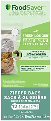FoodSaver Reusable Gallon Vacuum Zipper Bags, Vacuum Zipper Storage Bags and Accessories (8 Count) - Image 5