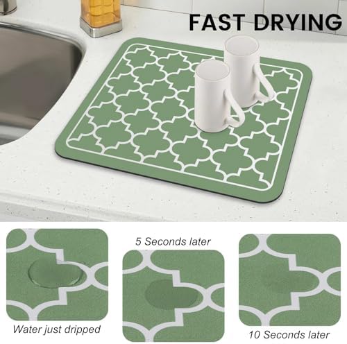 Dish Drying Mat Absorbent Dish Drying Mats for Kitchen Counter 15"x 18" - Image 4