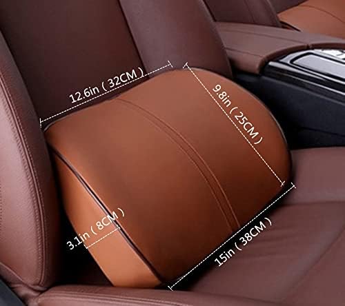 ZHONGLI Memory Foam Lumbar Support Pillow-Middle/Lower Back Support Cushion-Used for car Seats, Office Chairs, recliners, etc. (Khaki) - Image 7