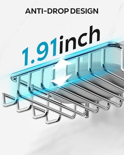 Nieifi Bar Soap Holder for Shower Wall, Adhesive Soap Dish for Bathroom - Image 5