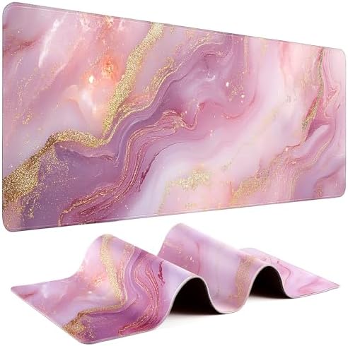 Gaming Mouse Pad - (31.5"×11.8") Marble Large Mouse Pads for Desk - Desk Mat for Keyboard and Mouse with Non-Slip Base, Desks Pad Matfor Game/Office & Home by Unknown