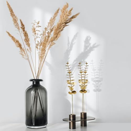 36 Pcs Gold Artificial Eucalyptus Stems 15'' Faux Eucalyptus Leaves Decor Fake Greenery Branches for Xmas branchs Decor Wedding Bouquet Centerpiece Flower Floral Arrangement Home Decoration - Image 4