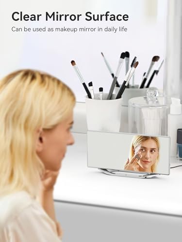 Digital Clock for Living Room, Slim LED Mirror Digital Alarm Clock - Image 3