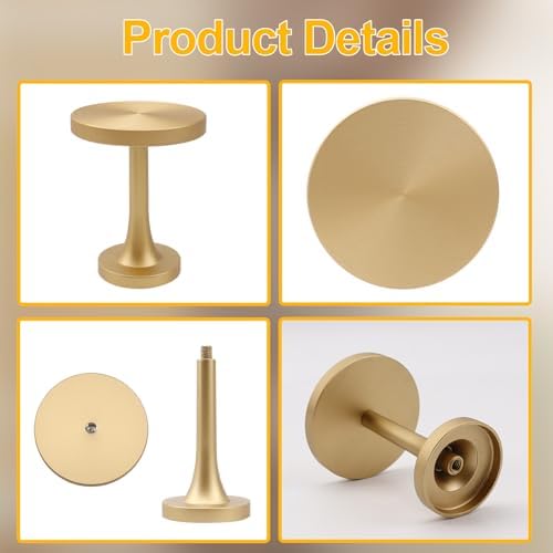 Curtain Tiebacks 2 Pack Curtain Holdbacks Zinc Alloy Curtain Tiebacks Wall Mounted with Screws, Decorative Curtain Holders for Drapes Stylish Gold Curtain Tieback Hooks for Home Office - Image 3