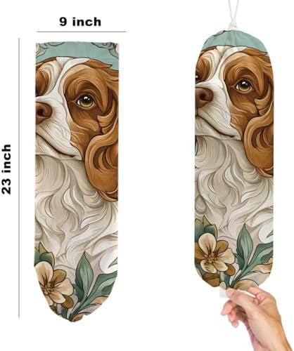 2Pcs Dog Plastic Bag Holder, Wall Mount Grocery Bag Holder - Image 2