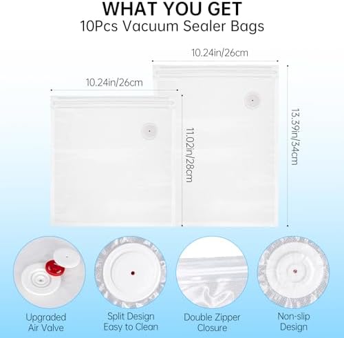 Vacuum Sealer Bags Compatible with Chef Preserve,10PCS - Image 2