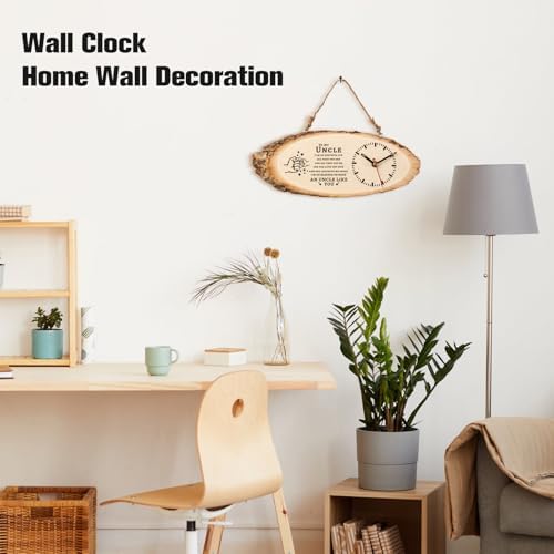 BeauGift Uncle Gifts, Wooden Clock Uncle Birthday Gifts from Niece Nephew - Image 5