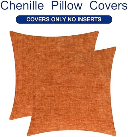 CaliTime Fall Decorative Throw Pillow Covers 22 X 22 Inches Burnt Orange - Image 6