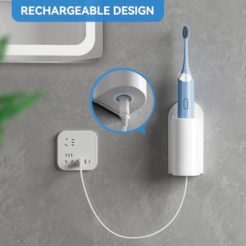 MOPMS Electric Toothbrush Holders Wall Mounted for Bathrooms 2Pcs - Image 2
