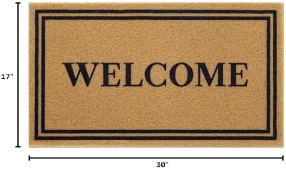 OLANLY Front Door Mat 30x17, Low Profile Doormat (Welcome) - Image 2