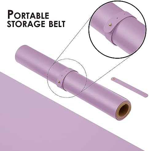 Cork Purple Desk Mat - Dual-Sided Desk Pad for Office and Home - Desk Organization and Accessories - Ideal for Large Mouse Pad and Desk Mats on Top of Desks(31.5"x 15.7") - Image 4