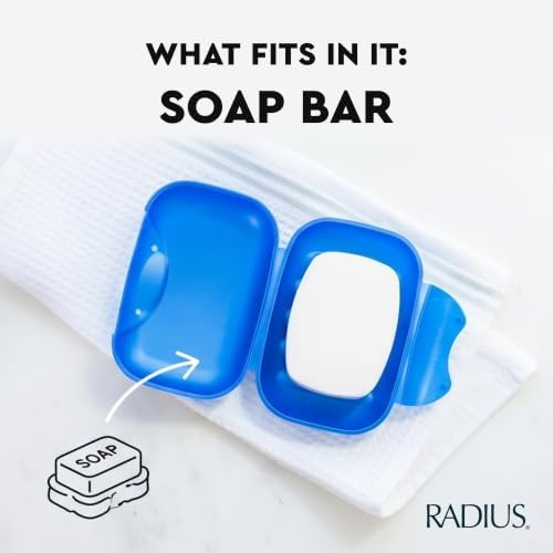RADIUS Soap Travel Case, BPA-Free Recycled Plastic, Leakproof, Portable for Bathroom, Gym, Home, Camping - Mint - Image 4