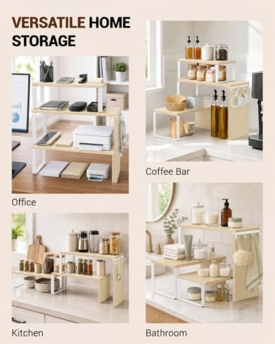 Kitchen Countertop Organizer, Counter Shelf for Corners Coffee Bars Pantry - Image 6