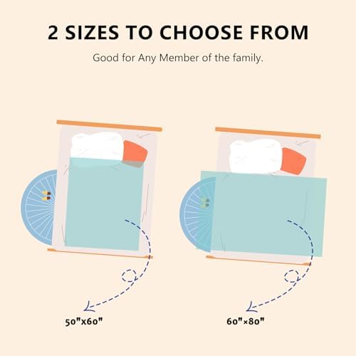 L'AGRATY Chunky Knit Throw Blanket for Couch, 50 x 60 Inches, Lake Blue - Image 4