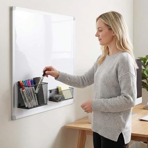 Neudeco Magnetic Locker Shelf Organizer, Black, Pack of 3 - Image 5