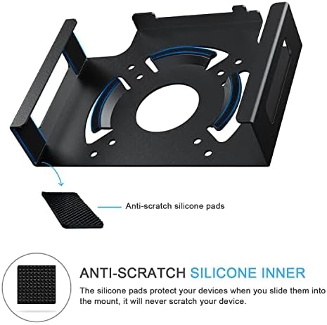 IFCASE Under Desk, Vesa, Wall Mount for Mac mini 2018-2023 M1 M2 (Black) - Image 5