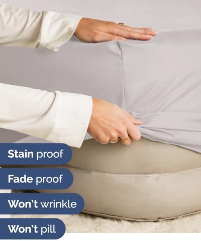 CGK Linens 2 Pack Extra Deep Twin Fitted Sheets - Light Grey - Image 5